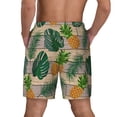thumbnail image 4 of Gaeub Pineapples Palm Leaves Mens Swim Trunks Stretch Beach Shorts Quick Dry for Men Swim Shorts Swimwear with Pockets- 3X-Large, 4 of 9