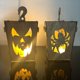thumbnail image 1 of Calabaza Iluminada de Madera de Halloween para Mesa, Calabaza Iluminada Lámpara Fantasma Linterna Caja de Sombra Decoración de Halloween D, 1 of 5