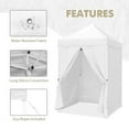 thumbnail image 6 of EAGLE PEAK 5 x 5 ft Straight Leg Outdoor Portable Canopy Tent with 4 Removable Sunwall,White, 6 of 9