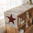 thumbnail image 6 of Table Runners 108 Inches Long Dress Scarves, Texas Star Vintage Farmhouse Coffee/Dining/Kitchen Table Runner for Living Room, Red Retro Berry Wooden 13x108 Inch, 6 of 9