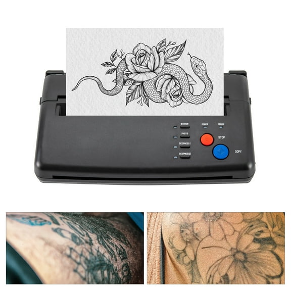 Tattoo Stencil Maker Tattoo Transfer Thermal Copier Stencil Printer Machine ABS, for Bars, Stage Performances, Parties, for All Kinds of Skin