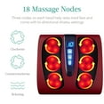thumbnail image 4 of Best Choice Products Shiatsu Foot Massager, Electric Massage Platform w/ 6 Rollers, Heat Function - Burgundy, 4 of 7