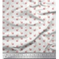 thumbnail image 1 of Soimoi Polyester Crepe Fabric Snail Insects Print Fabric by The Yard 42 Inch Wide, 1 of 3