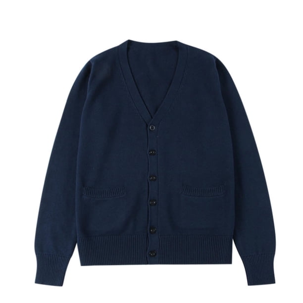 Chaquetas y abrigos casuales de manga larga sin capucha para mujer, cárdigan de punto de color liso con botones, doble bolsillo, chaqueta informal de manga larga con capucha, top de algodón para mujer