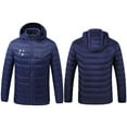 thumbnail image 5 of AUNVITO Men & Women Heated Jacket 8-Zone USB Smart Temperature Control Detachable Hood Thermal Winter Coat Windproof, 5 of 5