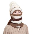 thumbnail image 2 of Thick Hat Dust-proof Comfortable Woolen Yarn Women Winter Riding Hats for Festival, 2 of 8