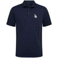 thumbnail image 2 of Men's Levelwear Navy Los Angeles Dodgers Vision Insignia 2.0 Polo, 2 of 3