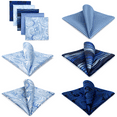 thumbnail image 3 of 5 Pieces Assorted Mens Silk Pocket Square Handkerchiefs Set Lot 30, 3 of 7