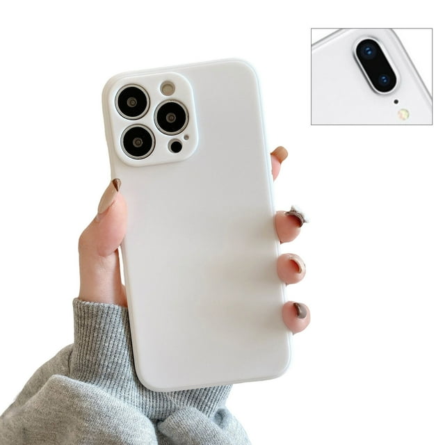 Silicone Back Phone Covers with Simple Style Full Rugged Bumper Anti-Slip Design for Iphone 7P/8P/6G/6P/7G/8G/SE/X/XS