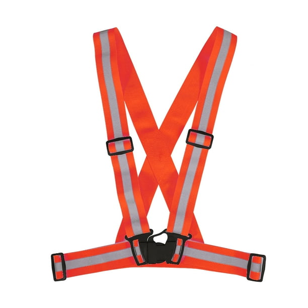 Chaleco Reflectante Portátil para exteriores, Chaleco Reflectante de Alta Resistencia, Correa de Chaleco de Seguridad Elástica Ajustable Para Correr, Ciclismo, Equipo para correr