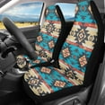 thumbnail image 2 of Yuyamidu Aztec Tribal Car Seat Covers for Front Seat Waterproof Auto Seat Cover Sets Gemoetric Auto Interior Accessories Universal for Cars Truck SUV Van, 2 of 7