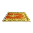 thumbnail image 2 of Ahgly Company Machine Washable Indoor Rectangle Medallion Yellow Traditional Area Rugs, 5' x 7', 2 of 4