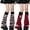 Pink A, variant on Women Knit Leg Warmers Ladies Y2K Streetwear Leg Warmers Harajuku Leg Cover Punk Goth Star Leg Warmers 2 Pair