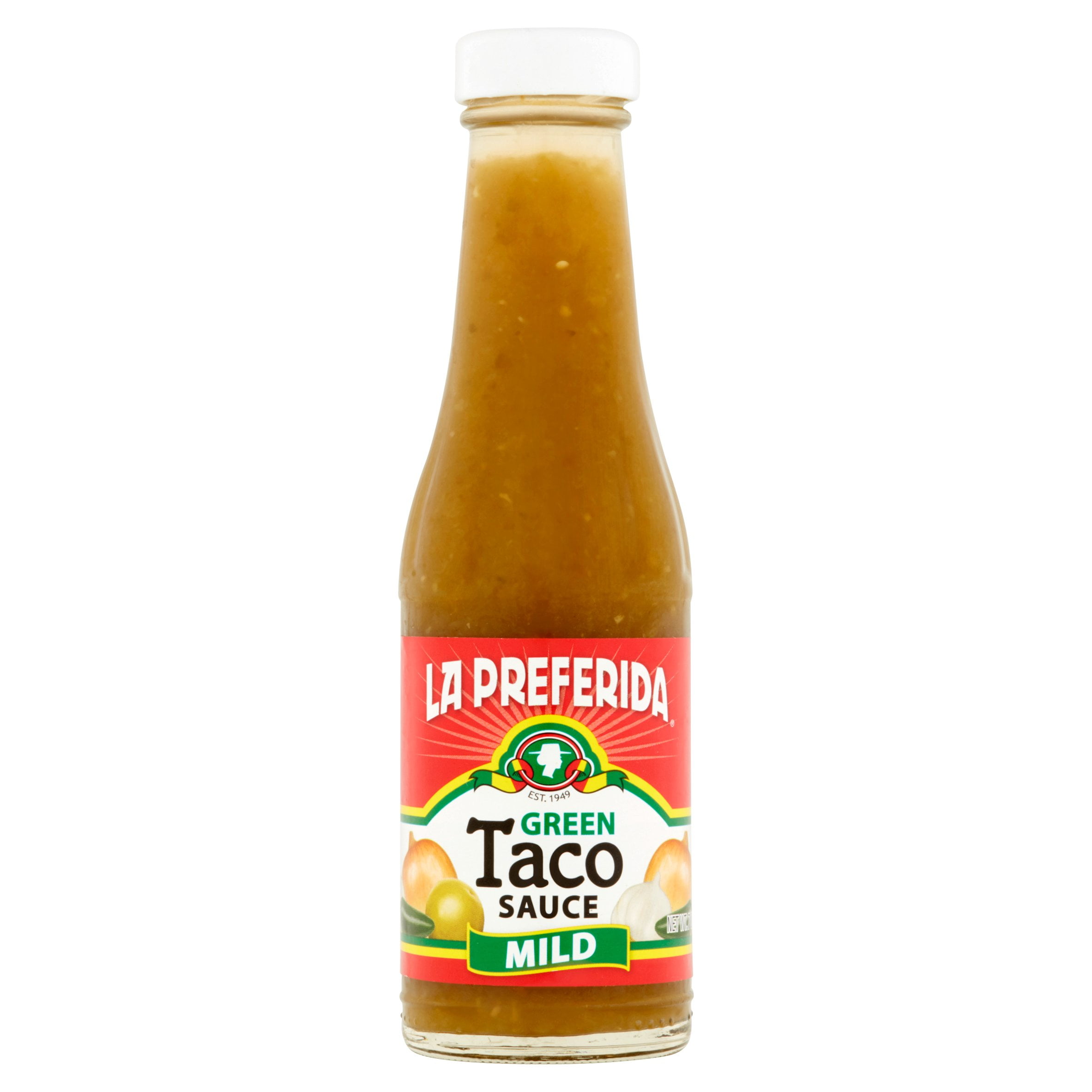 (4 Pack) La Preferida Mild Green Taco Sauce, 7 oz ...
