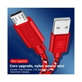 thumbnail image 4 of 200cm Portable Lightweight Fast Charging Micro USB Line Colored Braid Data Cable-Purple 2M, 4 of 5