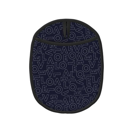 

Qekee LOVE Pattern Silicone Pot Holders Oven Mitts Heat Resistant Hot Pads Non Slip Pot Holder Towel Cloth Interior Lining