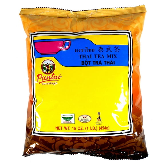 Pantai Thai Tea Mix Authentic Traditional Restaurant Style Thai Iced Tea 16 oz (Pack of 2)