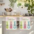thumbnail image 4 of Easter Bunny Kitchen Towels Set of 3, Easter Eggs Spring Watercolor Bows Flower Absorbent Dish Towels for Kitchen, Microfiber Hand Towel, Quick Drying Tea Towel for Cleaning Decorative Dishcloths, 4 of 7