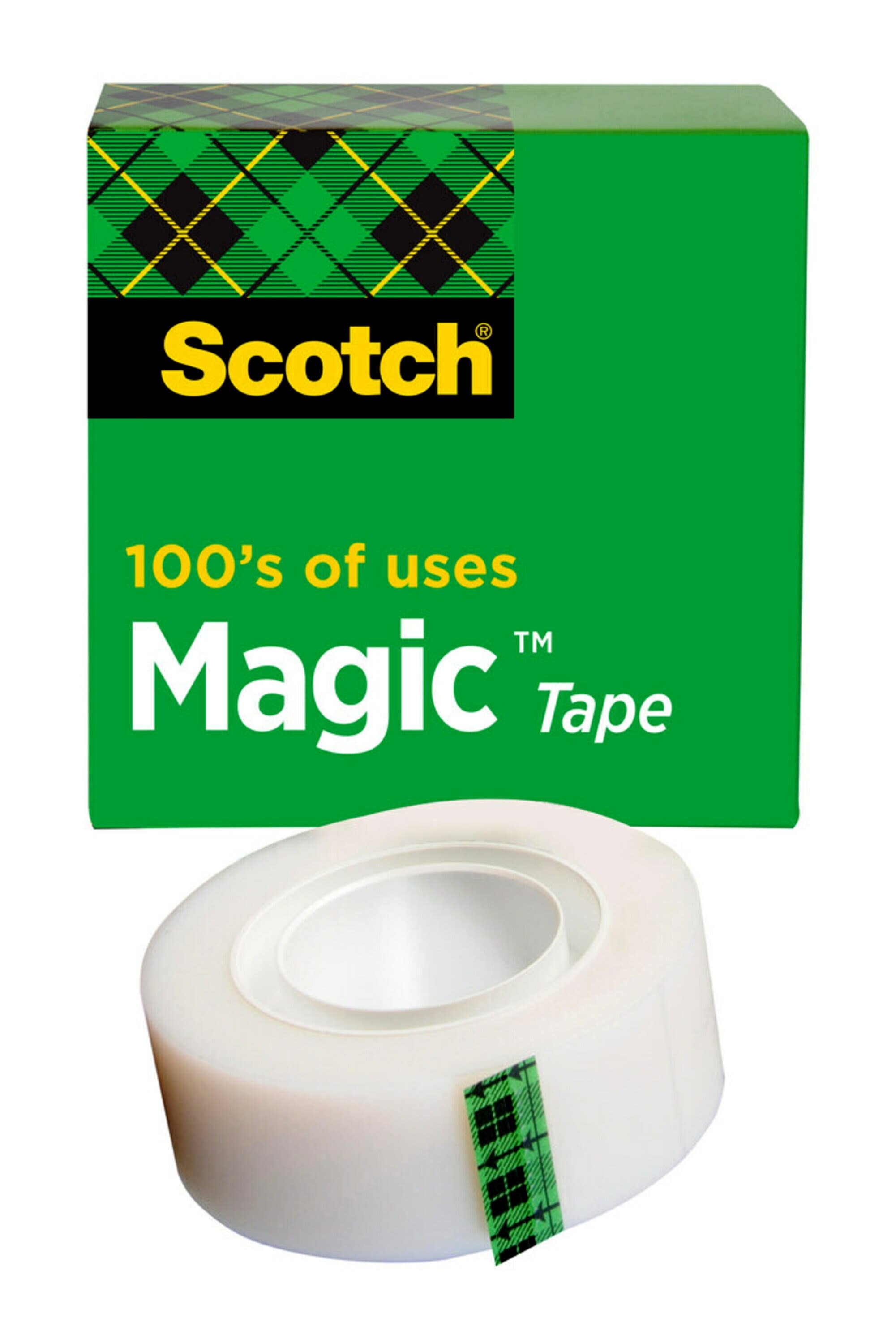 13.8 YD 3M Scotch Magic Tape w/ Refillable Dispenser 3/4In X 500In 6 Total Lot 51141314921 