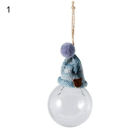 

Decor Store Empty Transparent Christmas Pendant Plastic Winter Cap Festival Ornaments Home Decor