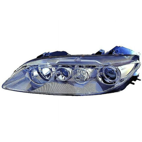 Left Driver Side Headlight Assembly - Compatible with 2003 - 2005 Mazda 6 without Fog Lamps 2004