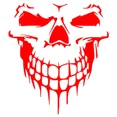 thumbnail image 1 of Large Size 59X53CM Skull Head Car Stickers and Decals Reflective Vinyl Car Styling Auto Engine Hood Door Window Car Stickers, 1 of 6