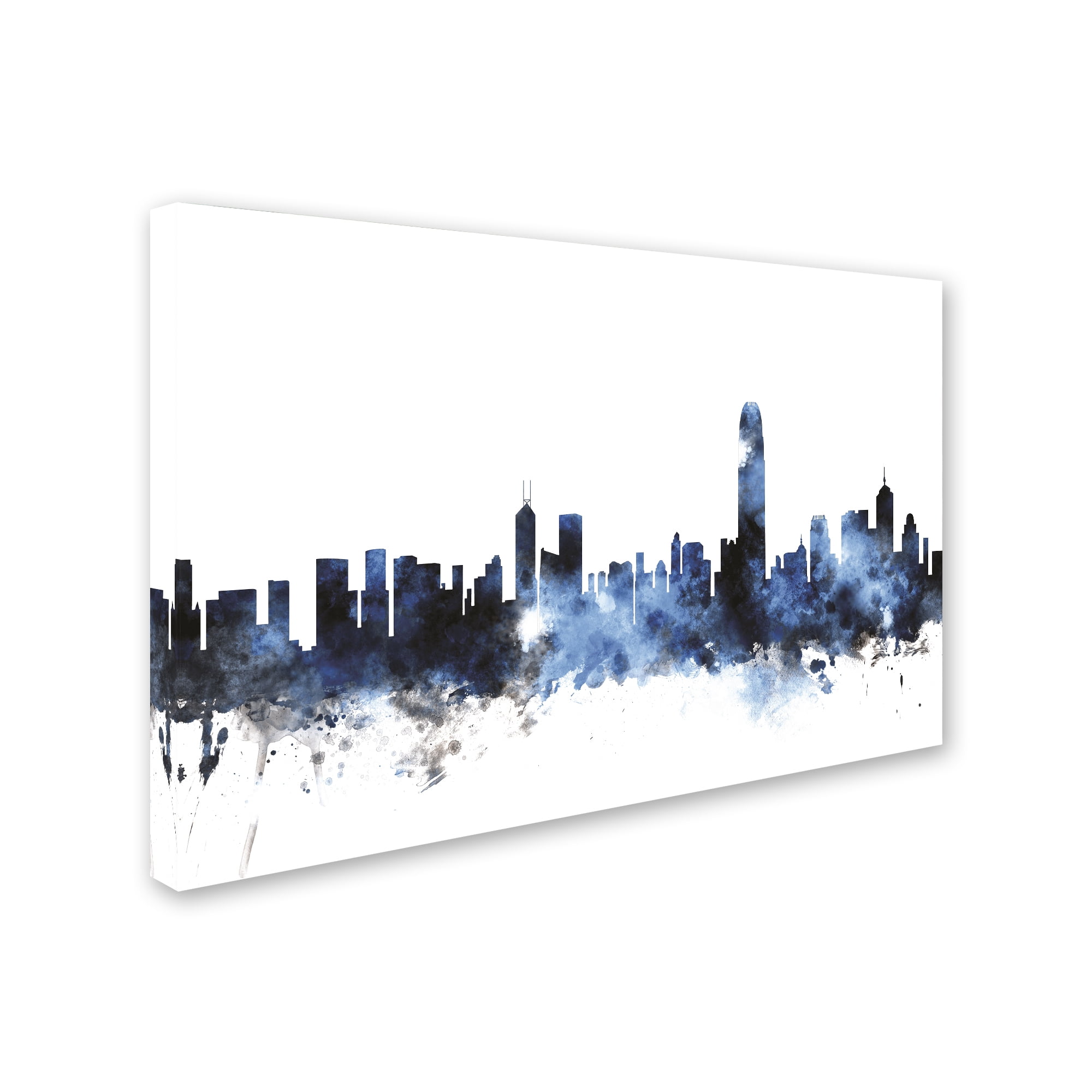 Trademark Fine Art 'Hong Kong Skyline' Canvas Art by Michael Tompsett