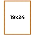 thumbnail image 2 of 19x24 Honey Brown Real Wood Picture Frame Width 0.75 inches | Interior Frame Depth 0.5 inches |, 2 of 8
