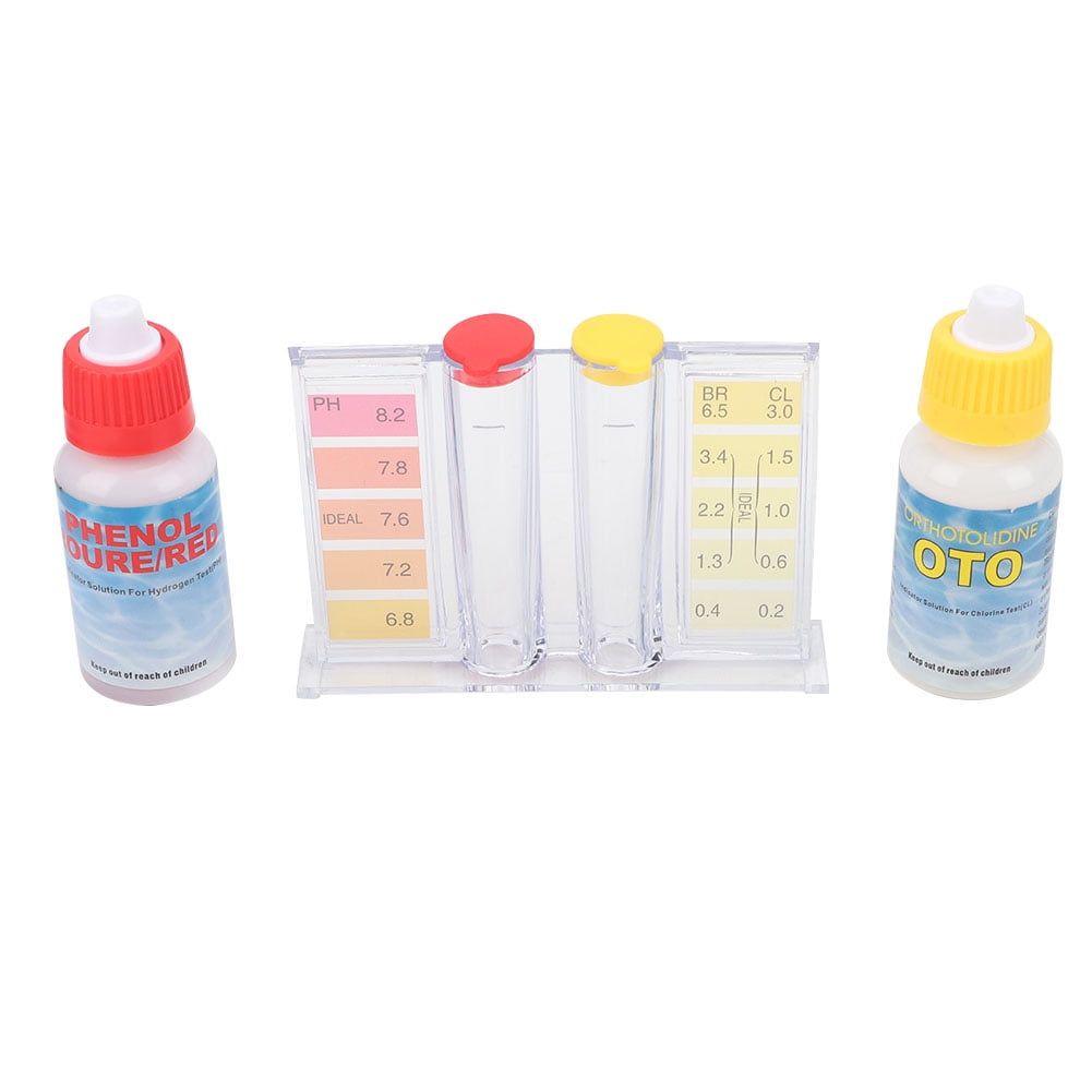 Pool Water Test Kit, Water Quality Test Box Testing Kit Pool PH Test