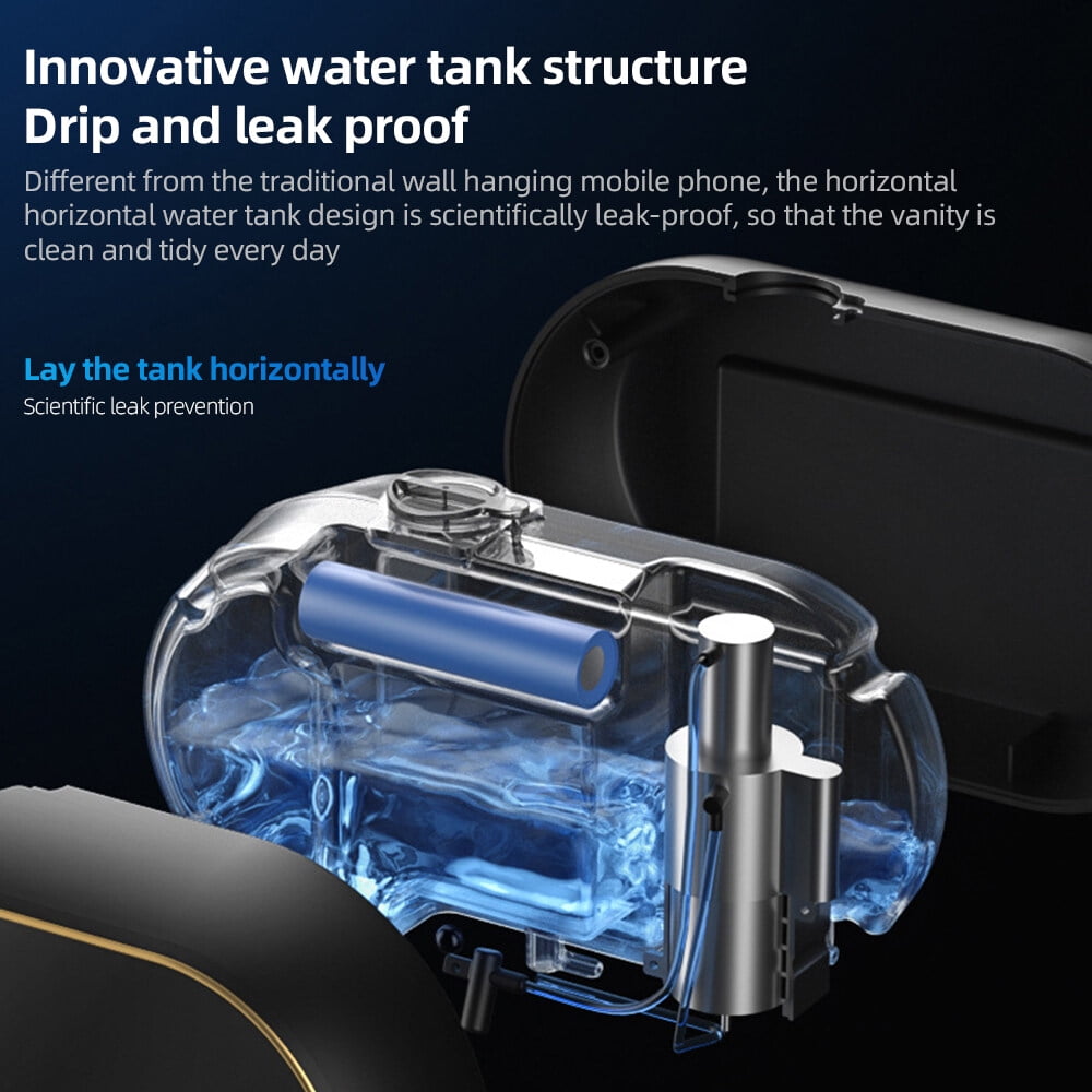 Automatic Foaming Hand Soap Dispenser Touchless Wall Mount Upgrade Horizontal 450ml Multifunctional Rechargeable Foam Soap Dispenser with LCD Display Self-cleaning for Bathroom Kitchen Laundry