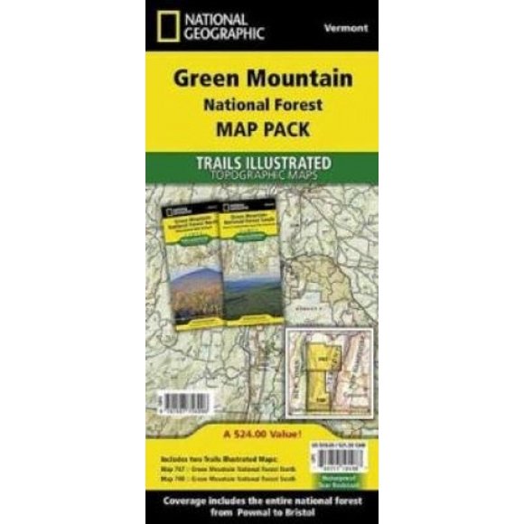 Green Mountain National Forest, Vermont, Map Pack Bundle: Trails Illustrated National Parks
