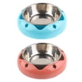thumbnail image 1 of Cuencos de acero inoxidable para perros, cuencos antideslizantes para comida y agua, para gatos y perros, 2 uds., 1 of 5