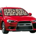 thumbnail image 2 of Disketp Windshield Sun Shade, Car Sun Shade For Front Window Vector Butterflies Sunshades Sun Visor Protector Blocks Uv Rays Foldable, 2 of 9