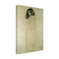 thumbnail image 3 of Trademark Fine Art Gustav Klimt Portrait of a Young Woman 1896-97 Canvas Wall Art - 14x19, 3 of 5