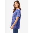 thumbnail image 3 of Woman Within Plus Size Perfect Printed Short-Sleeve Crewneck Tee, 3 of 6