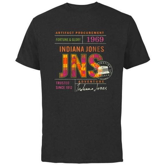 Lucasfilm Indiana Jones and the Dial of Destiny ’69 Artifact - Short Sleeve Cotton T-Shirt for Adults - Customized-Black