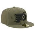 thumbnail image 3 of Men's New Era  Olive Philadelphia Flyers Military Appreciation Flag 59FIFTY Fitted Hat, 3 of 5