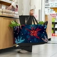 thumbnail image 6 of Snowflake Large-capacity Foldable Reusable Shopping Bag: Oxford Cloth, Storage Bins, Collapsible Bucket, Storage Bin, 6 of 7