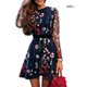 thumbnail image 5 of Guardurnaity Vestido bordado de flores para mujer, faldas de malla informales, estilo bohemio elegante, manga larga, cuello , de encaje de verano Vestidos L, 5 of 6