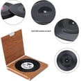 thumbnail image 3 of 12 Pieces Non-slip Vinyl Coasters, Insulating Cd Disc Coasters For Coffee Tea Beer Wine Bottle, 10.5 X 10.5 X 0.2 Cm Hy, 3 of 5