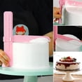 thumbnail image 3 of ZenCart Adjustable Cake Smoother Scraper Fondant Spatula Cake Edges Smoother Food-Grade Cakes Pastry Spatula Cream Leveling Device, 3 of 8