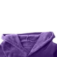 thumbnail image 5 of YLSDY Mens Fuzzy Sherpa Pullover Drawstring Hoodie Sweatshirts Long Sleeve Sport Front Pocket Military Fall Outwear Winter Hooded Purple XXL, 5 of 8