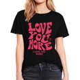 thumbnail image 1 of Women's Vintage-Inspired Geometric Print T-Shirt - Casual Crew Neck, Short Sleeve, Stretchy Polyester Top for Summer, Round Neck, Short Sleeve, Casual, Printed, T-shirt, 1 of 6