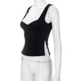 thumbnail image 4 of Chaleco sin mangas de verano Casual plisado Sling Crop Tops Ropa femenina (Negro XS) FLhrweasw Para estrenar, 4 of 9