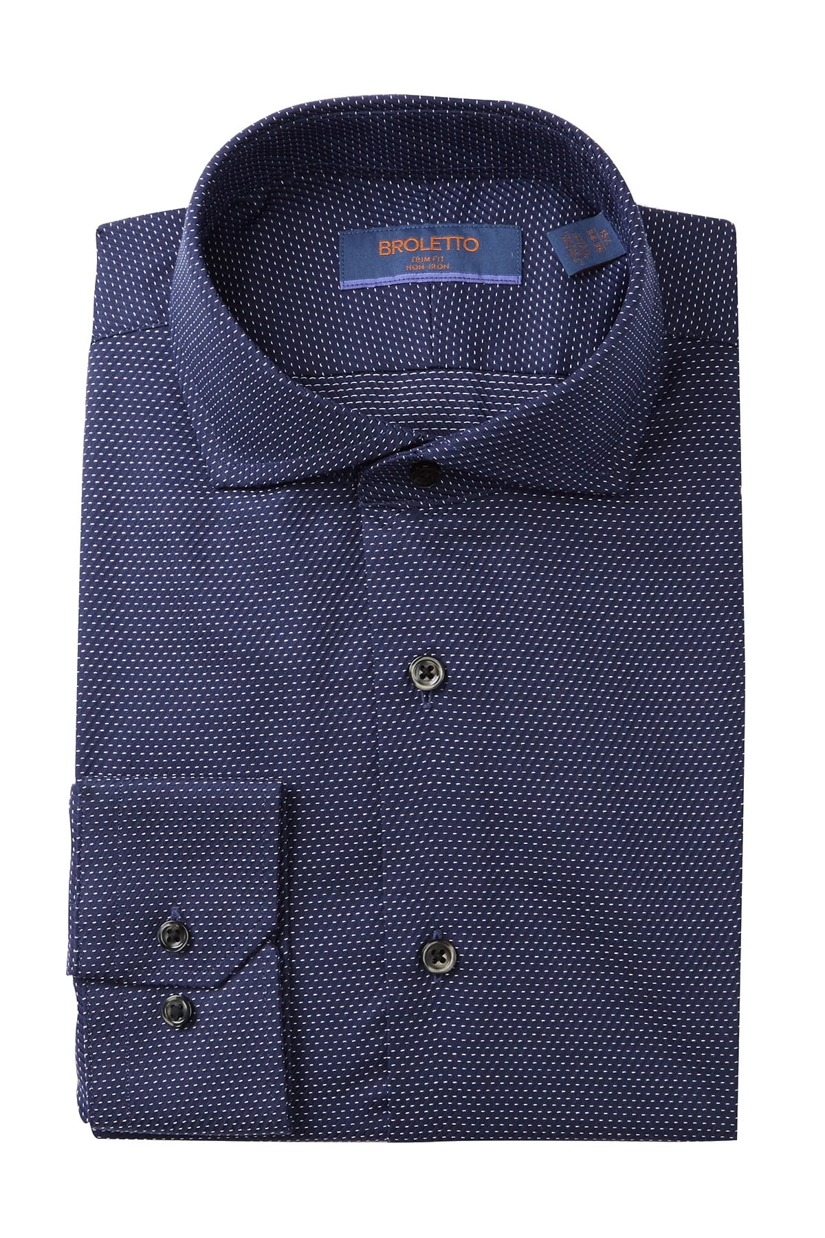 broletto trim fit dress shirt