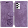 thumbnail image 2 of Compatible with Samsung Galaxy A73 5G Embossed Cute Tiger Flip Folio Wallet Case Card Pocket Holder Cover, 2 of 5
