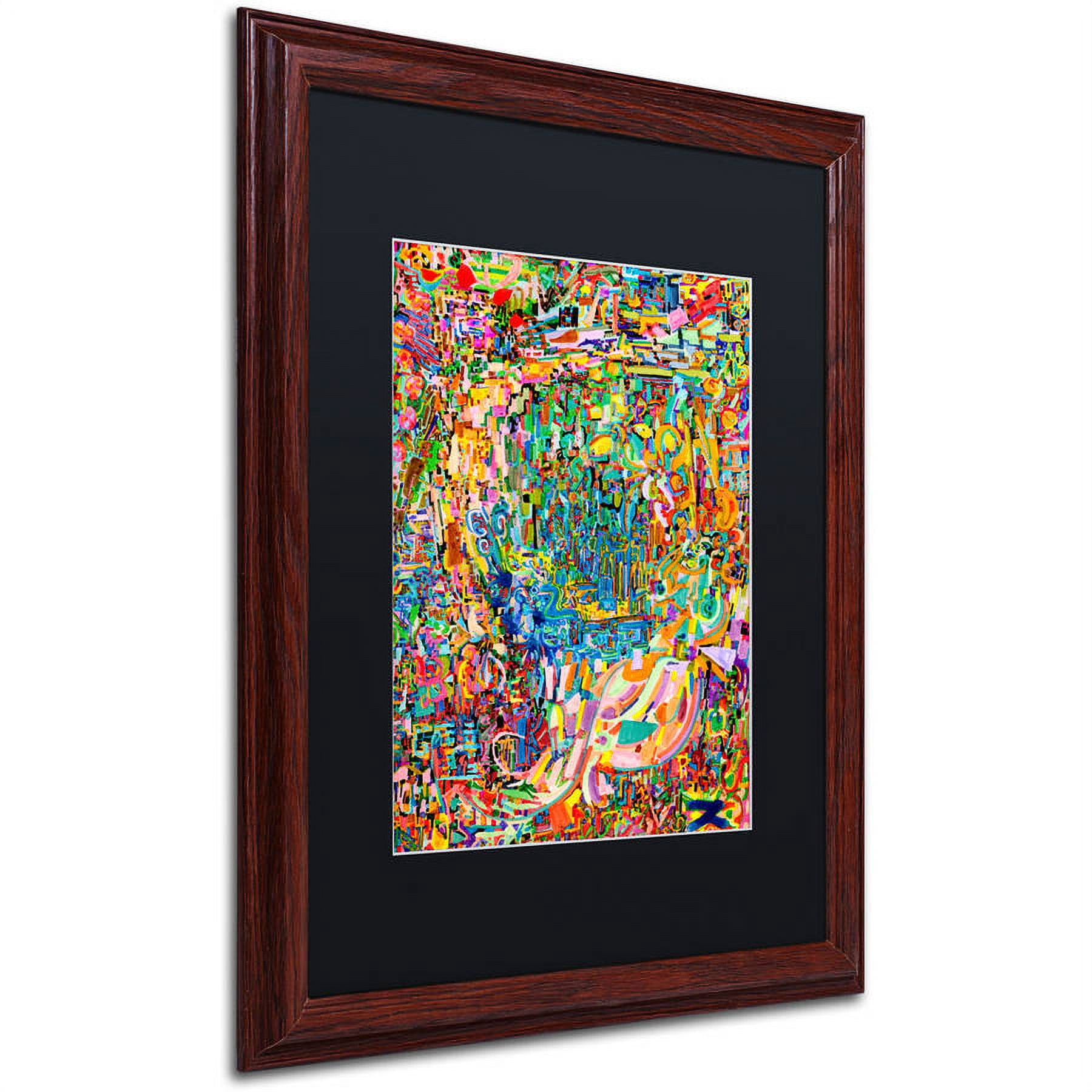 Trademark Fine Art "Online Marriage" Canvas Art by Josh Byer, Black Matte, Wood Frame