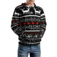 thumbnail image 5 of Christmas Snowflake Deer 3d Sweatshirts Hoodie Fashion Casual Personality Men's Women Street Hoodie Pullovers Long Sleeve Comfortable Top, 5 of 6