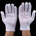 thumbnail image 3 of Guante De Trabajo Blanco, 12 Pares Guantes De Inspección Blancos, Guante De Algodón Ligero Y Cómodo, Aplicable Al Uso De Etiqueta, Inspección, Instrumentos De Precisión, Etc. Ecomeon  no, 3 of 4