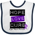 thumbnail image 3 of Inktastic Cystic Fibrosis Hope Love Cure Boys or Girls Baby Bib, 3 of 4